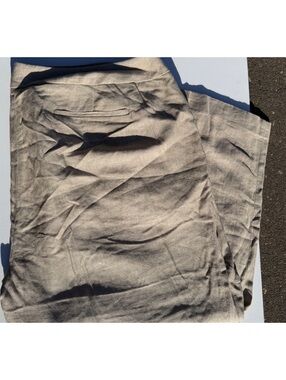 NWOT Calvin Klein beige khaki linen straight leg pants size 18